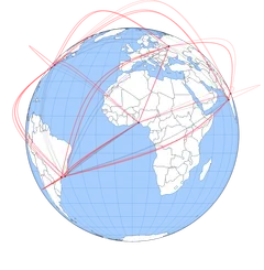 GeoSpline - draggable-globe